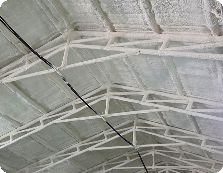 방수단열 시공 천장 작업 사진